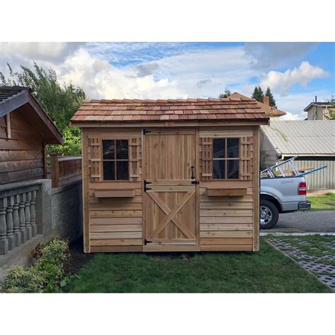 Cedarshed Cabana 9 Ft W X 6 Ft D Western Red Cedar Wood Traditional