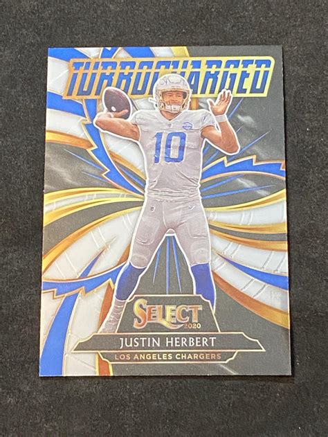 Lot 2020 Select Rc Turbo Charged Justin Herbert Rookie Insert