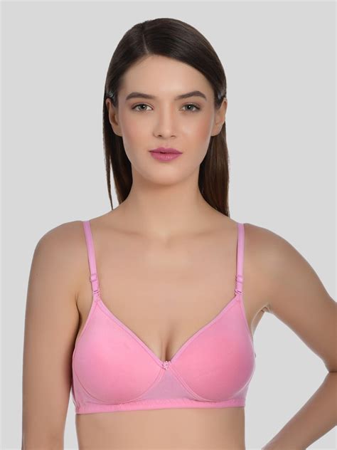 Buy Aimly Heavily Padded Non Wired Seamless Cotton T Shirt Bra With All