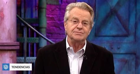 Muere a los 79 años Jerry Springer célebre presentador de televisión