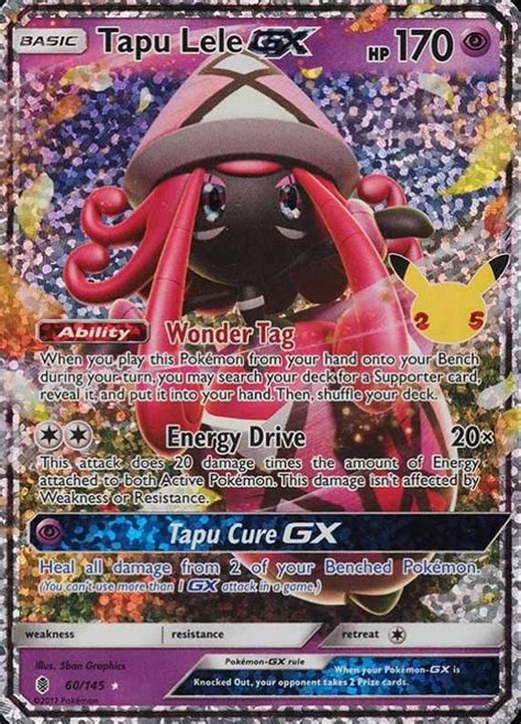 2021 Pokemon Celebrations Classic Collection Tapu Lele GX 60 TCG VCP