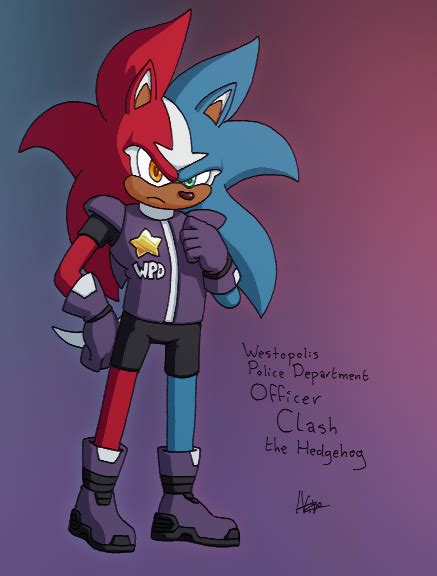 Officer Clash The Hedgehog By Dorigreen Hentai Foundry