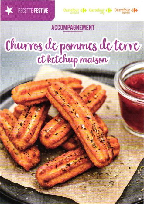 Accompagnement Churros De Pommes De Terre Et Ketchup Maison Mnce