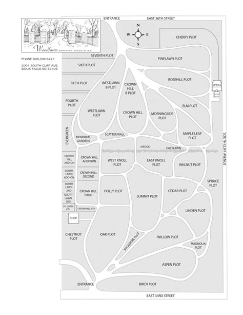 Cemetery Map – Woodlawn Cemetery