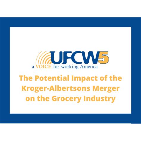 Impact of the Kroger-Albertsons Merger on the Grocery Industry