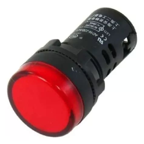 Ojo De Buey Led Rojo Tablero 12v 22mm Indicador Led Rojo