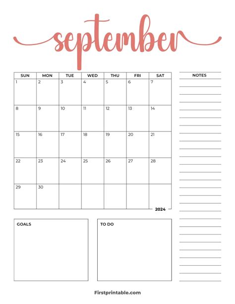 September 2024 Calendars | 50+ Free Printable PDF