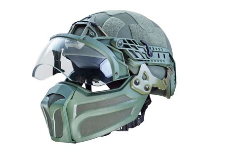 Ballistic Protective Hard Mandible For Mid Cut Model Helmets Garanti