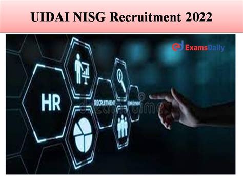 Uidai Nisg Recruitment 2022 Out Job Opportunity For B E B Tech