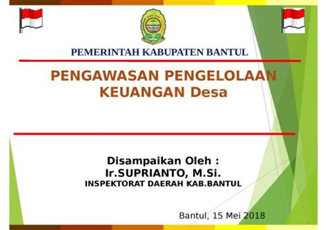 Kebijakan Ppt Materi Pengawasan Pengelolaan Keuangan Desa