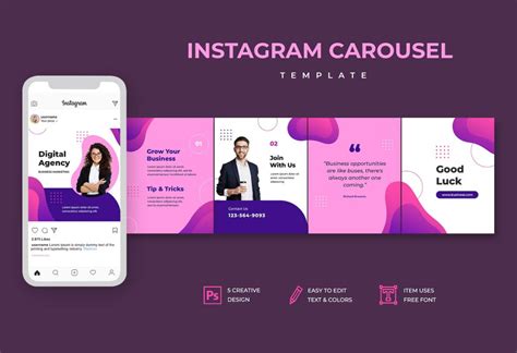 Best Instagram Carousel Templates Psd Psd Design