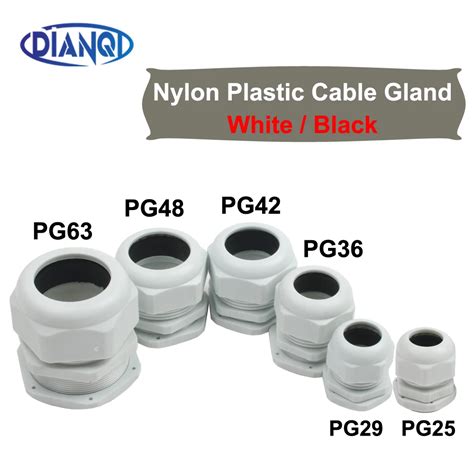 Waterproof Cable Gland Plastic Cable IP68 PG25 For 16 21mm PG29 PG36