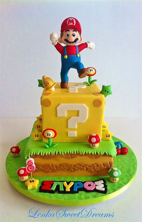 Super Mario cake Bolo de aniversário do mario Bolo super mario Bolo