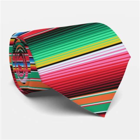 Custom Spanish Serape Mexican Blanket Fiesta Neck Tie Zazzle