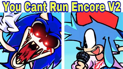 Friday Night Funkin You Cant Run Encore V2 Vs Sonic Exe Cutscenes