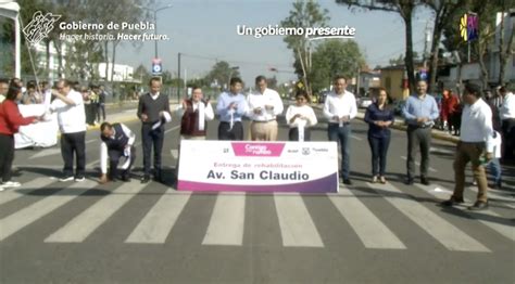 Entregan Rehabilitaci N De La Avenida San Claudio Sicom Noticias