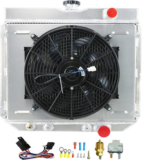 Amazon Dna Motoring Ra Fs Sbc Row Aluminum Radiator With Fan