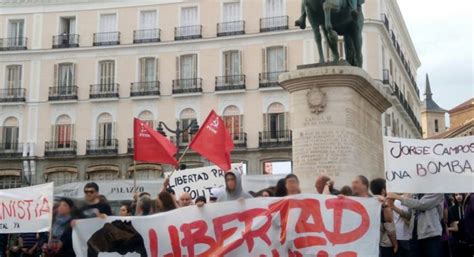 El PCOE de Madrid acude a la concentración por la libertad de Valtònyc