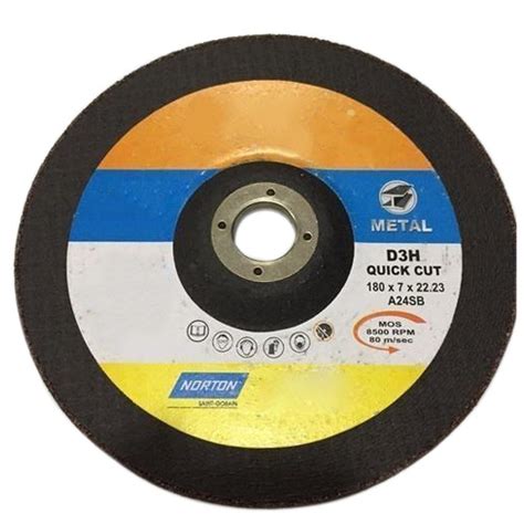 Stainless Steel Norton D3H Grinding Wheel Size Dimension 180 X 7 X 22