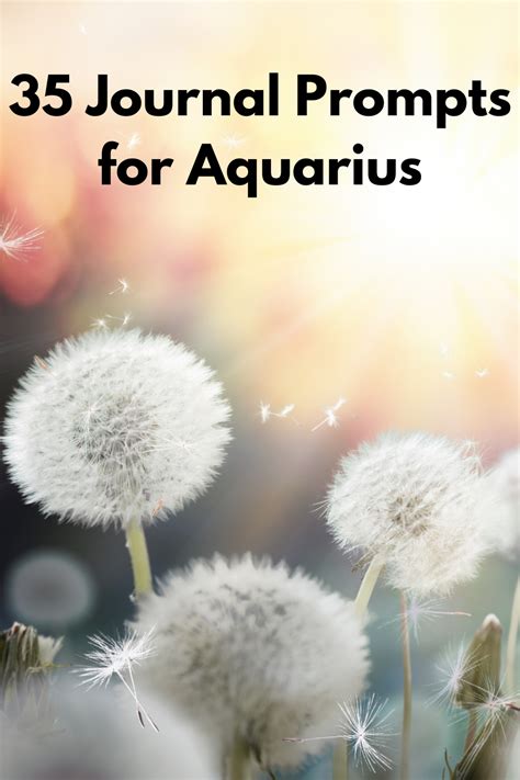 35 Journal Prompts For Aquarius