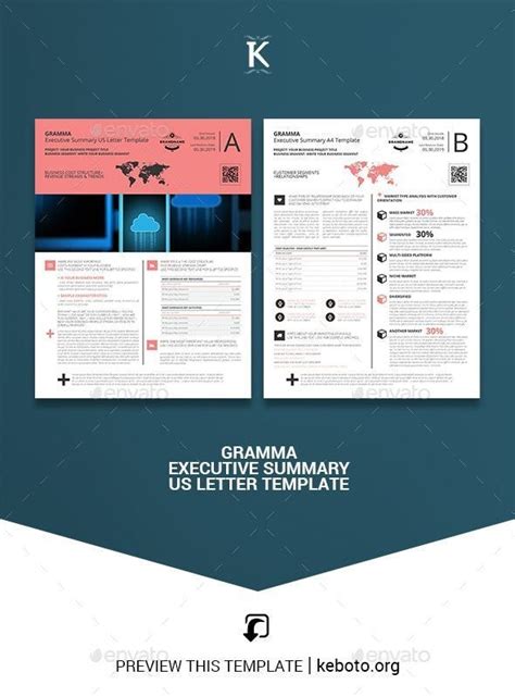 Gramma Executive Summary Us Letter Template Letter Templates