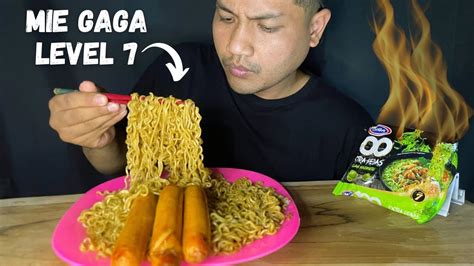 COBAIN MUKBANG MIE GAGA 100 Level 7 SOSIS INDOMARET VIRAL EXTRA