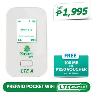 SMART Bro Prepaid LTE A Pocket WiFi Advanced Evoluzn PR4 Shopee