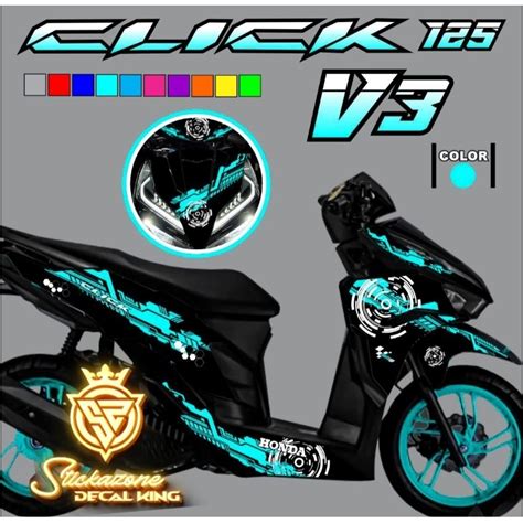 Honda Click V I Full Decals Printed Laminated Shopee Philippines