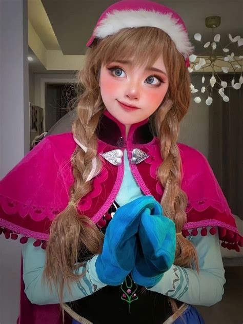 Frozen Anna Seeuxiaorou Cosplay Anime Kostum Cosplay Gadis