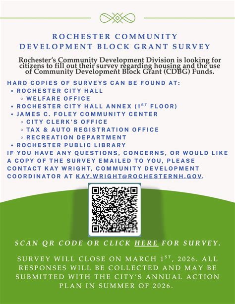 City of Rochester Invites Residents to Weigh In on Federal CDBG Housing