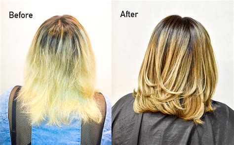 Bleaching Hair Before And After