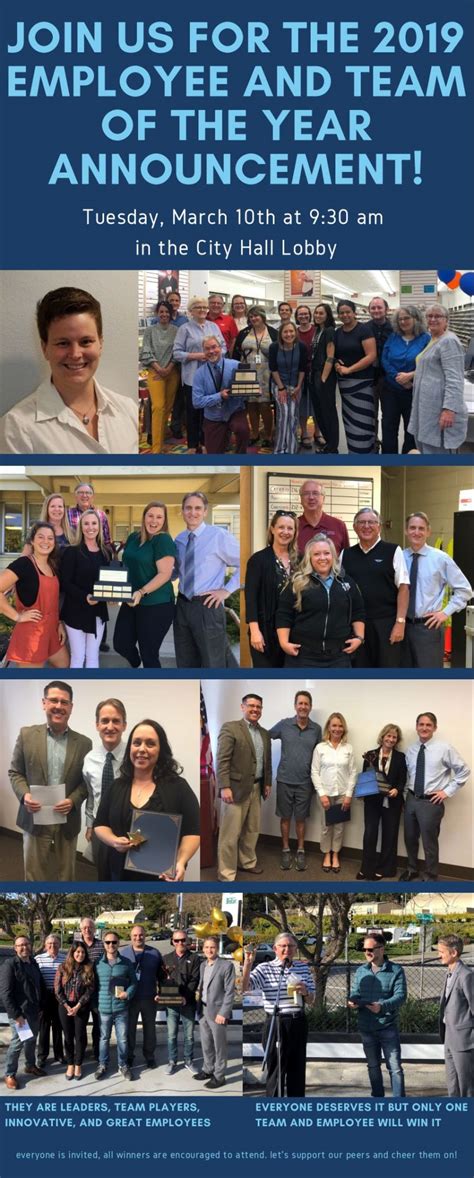 2019 Employee And Team Of The Year Announcement San Rafael Employees