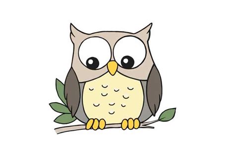 Owl Clipart Owl Svg Owl Drawing Owl Image Tiny Owl Cute Owl Commercial