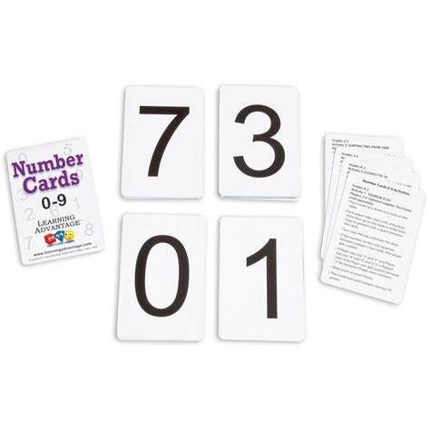 number cards    black ctu learning advantage