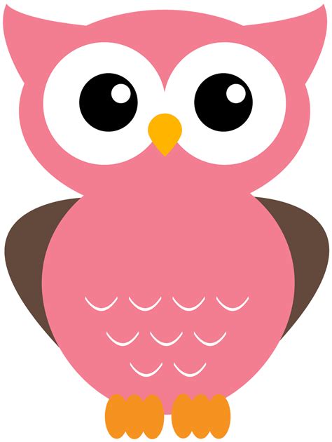 Pink Owl Clip Art