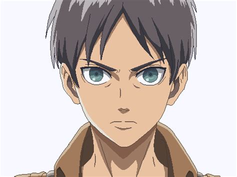 Shingeki No Kyojin Eren Pixel Art Pixel Art Art Anime