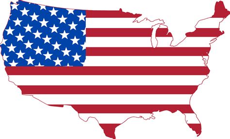 This Free Icons Png Design Of Usa Map Flag Clipart Large Size Png | Images and Photos finder