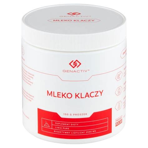 Mleko Klaczy 150 G Genactiv Cena Apteka Internetowa Cefarm24