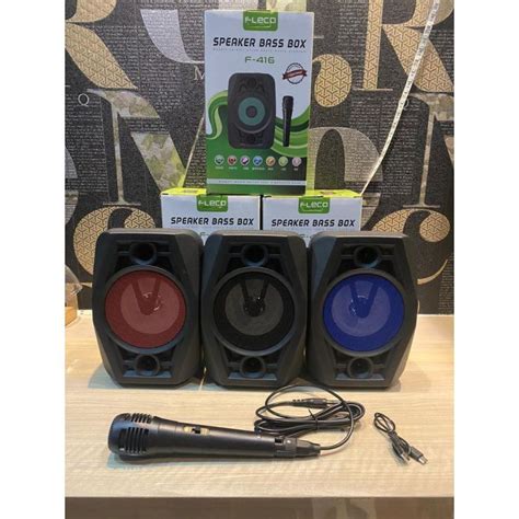 Speaker Karaoke Bluetooth Fleco F 417 F 416 Super Bass Lazada Indonesia