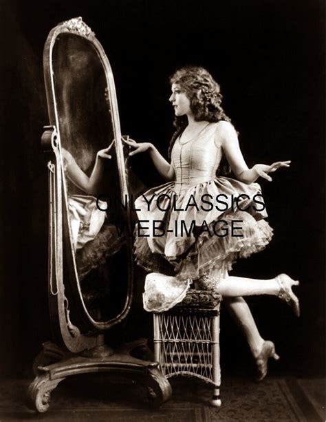 Mary Pickford Looking Mirror Pinup Print Alfred Johnston Ziegfeld