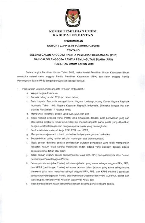 Pdf Kab Bintan Kpu Go Idkab Bintan Kpu Go Id Pengumuman