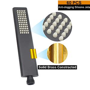 Backnets Solid Brass Handheld Shower Head Arc Design High Pressure