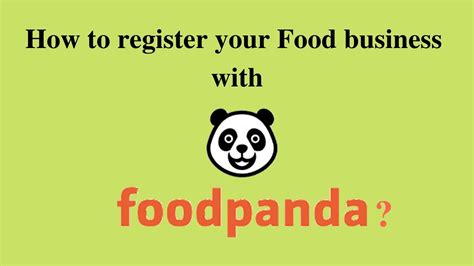 How to register your food-business with food panda? - YouTube