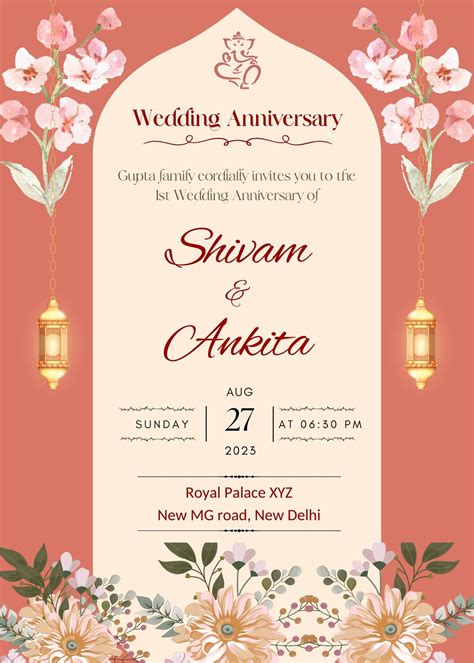 Wedding Anniversary Card Download Shaadi Vibes