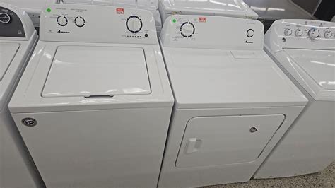 Amana Used Washer Dryer Set – White – BETTER APPLIANCE OUTLET STORE