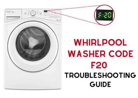 Whirlpool Washer Code F Troubleshooting Guide How To Fix It