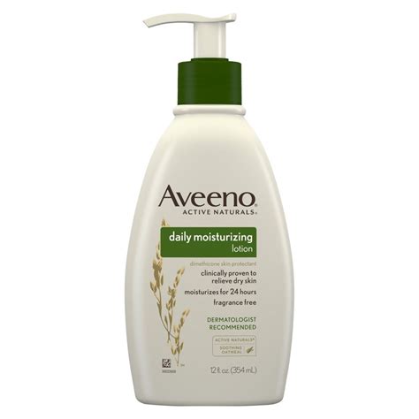 Aveeno Moisturizer 12 Oz Pump Bottle Lotion Unscented 1 Count