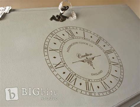 Shabby Chic Wall Möbel Stencil Old Clock Face Vintage Etsy