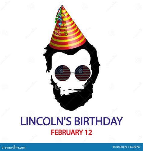 Lincoln`s Birthday Holiday Background Vector, USA Banner Template ...