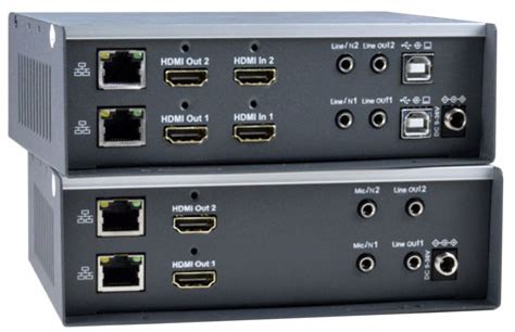 Dual Head K Hdmi Usb Kvm Extender Over Ip Two Monitors Cat